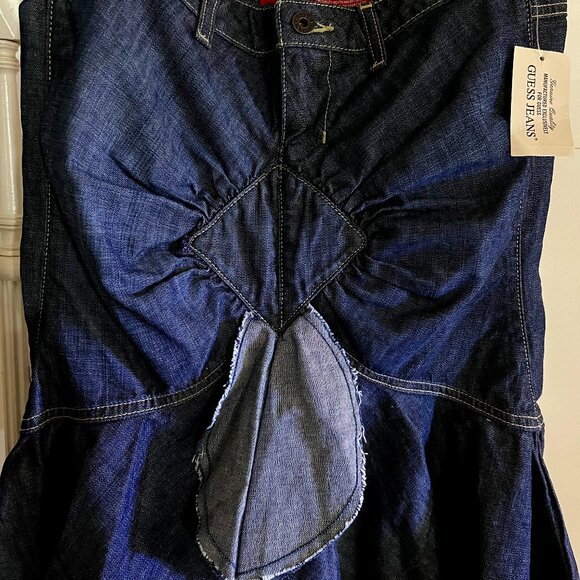 BNWT GUESS ruffle denim skirt (28) - Picture 3 of 9